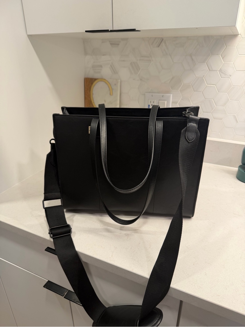 Beis Work Tote with Adjustable Shoulder Strap